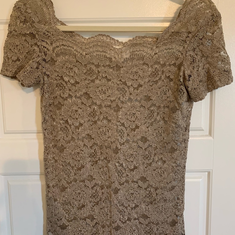 Victoria's Secret Lace Top in Taupe